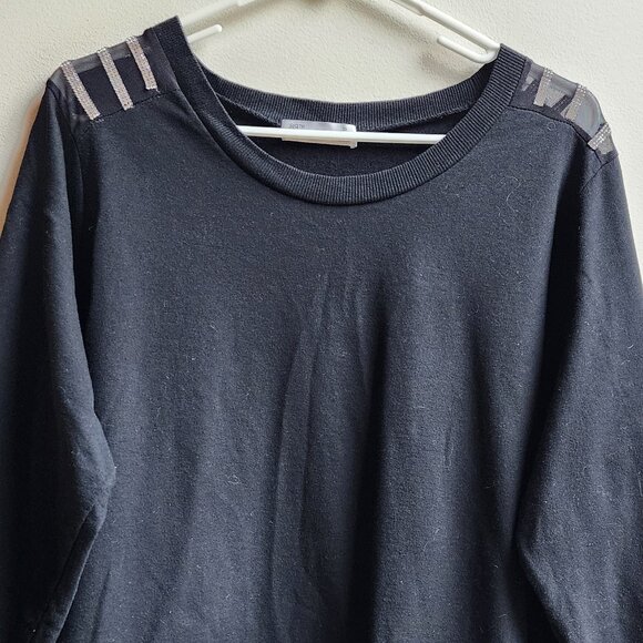 89th & Madison Black Jeweled Embellished Scoop Neck Sweatshirt Size 2X - Picture 5 of 16